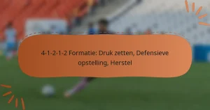 4-1-2-1-2 Formatie: Druk zetten, Defensieve opstelling, Herstel