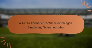 4-1-2-1-2 Formatie: Tactische oefeningen, Simulaties, Oefenmethoden