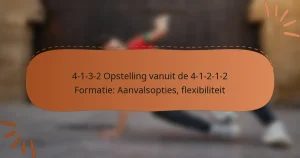4-1-3-2 Opstelling vanuit de 4-1-2-1-2 Formatie: Aanvalsopties, flexibiliteit