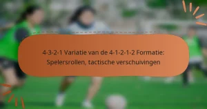 4-3-2-1 Variatie van de 4-1-2-1-2 Formatie: Spelersrollen, tactische verschuivingen