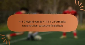 4-4-2 Hybrid van de 4-1-2-1-2 Formatie: Spelersrollen, tactische flexibiliteit