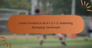 Center Forward in de 4-1-2-1-2: Afwerking, Beweging, Samenspel