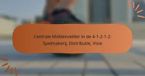 Centrale Middenvelder in de 4-1-2-1-2: Spelmakerij, Distributie, Visie