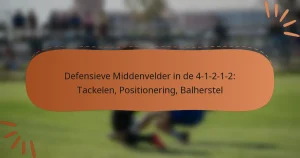 Defensieve Middenvelder in de 4-1-2-1-2: Tackelen, Positionering, Balherstel