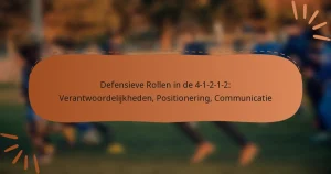 Defensieve Rollen in de 4-1-2-1-2: Verantwoordelijkheden, Positionering, Communicatie